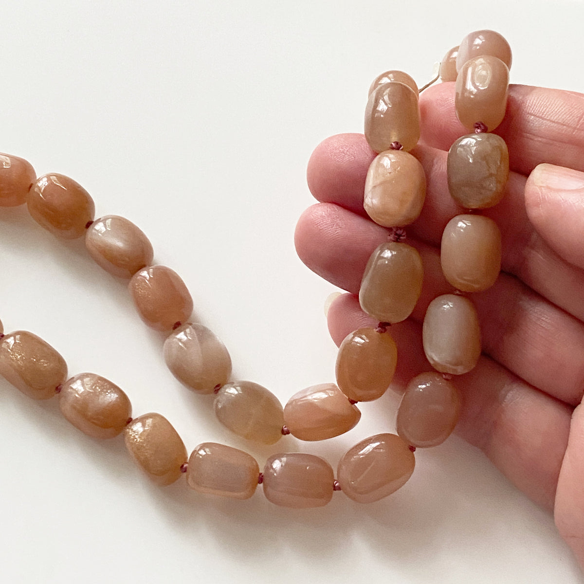 Peach Moonstone Necklace