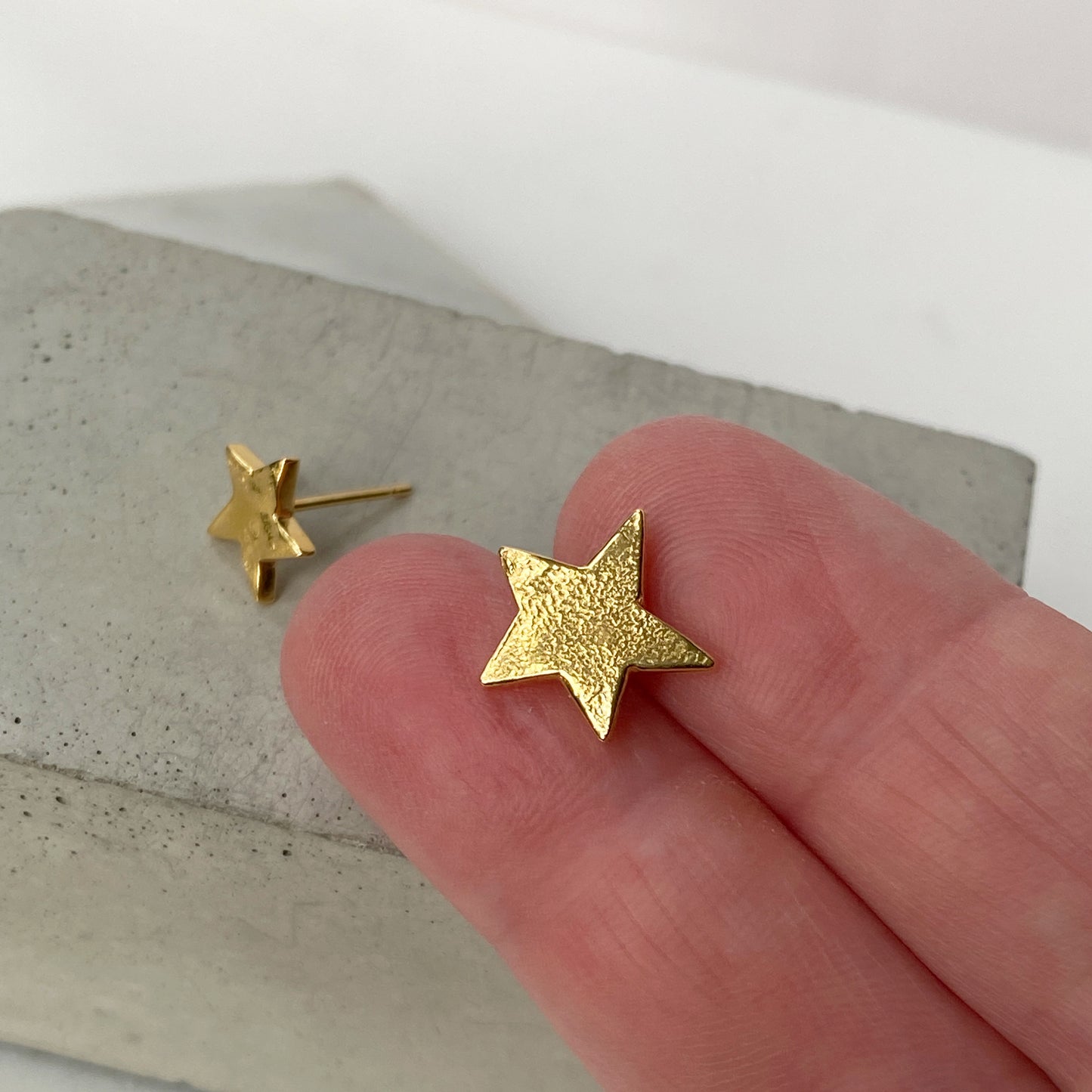 Star Mismatch Gold Studs