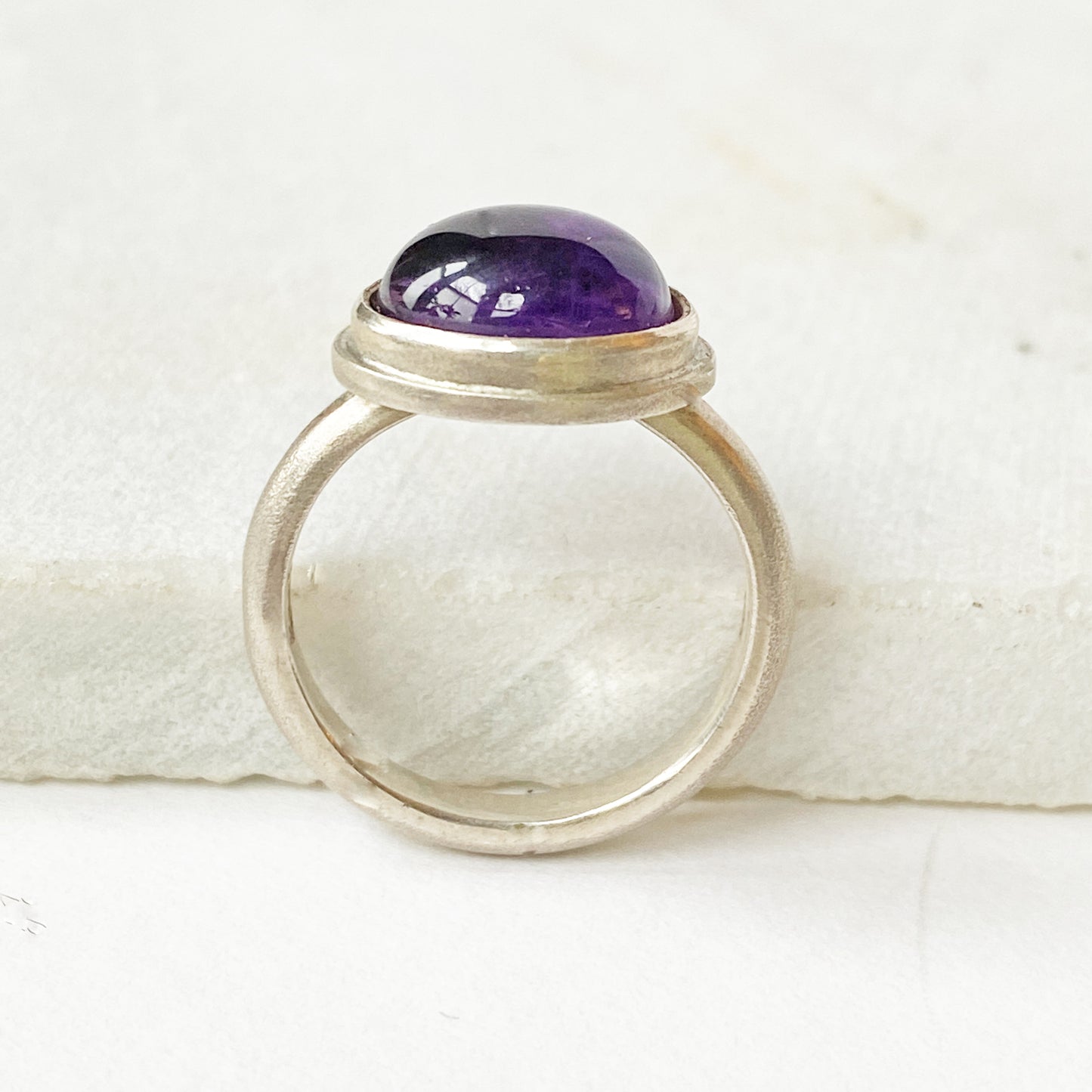Amethyst Silver Ring