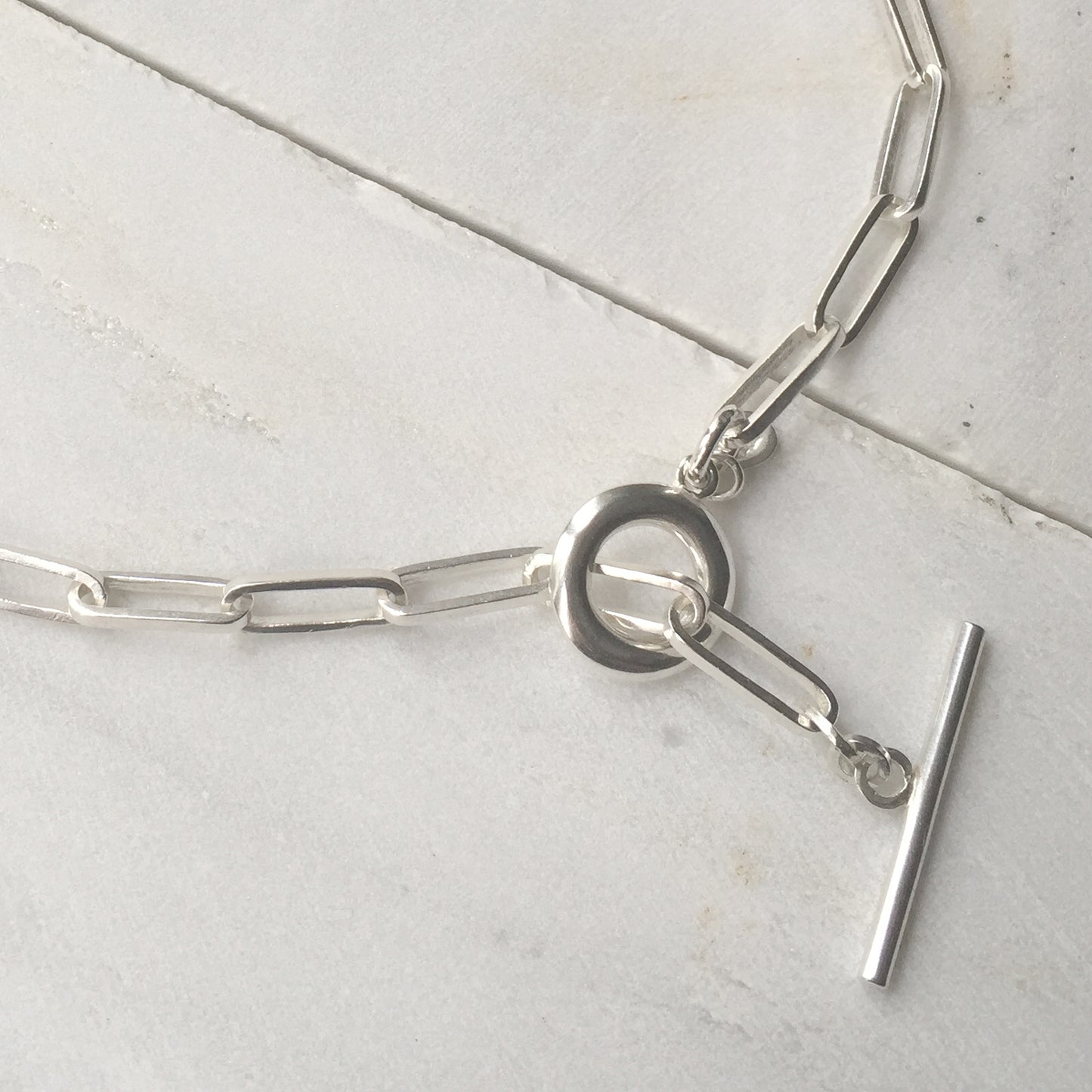 Tash T-bar Handmade Chain Necklace Gold