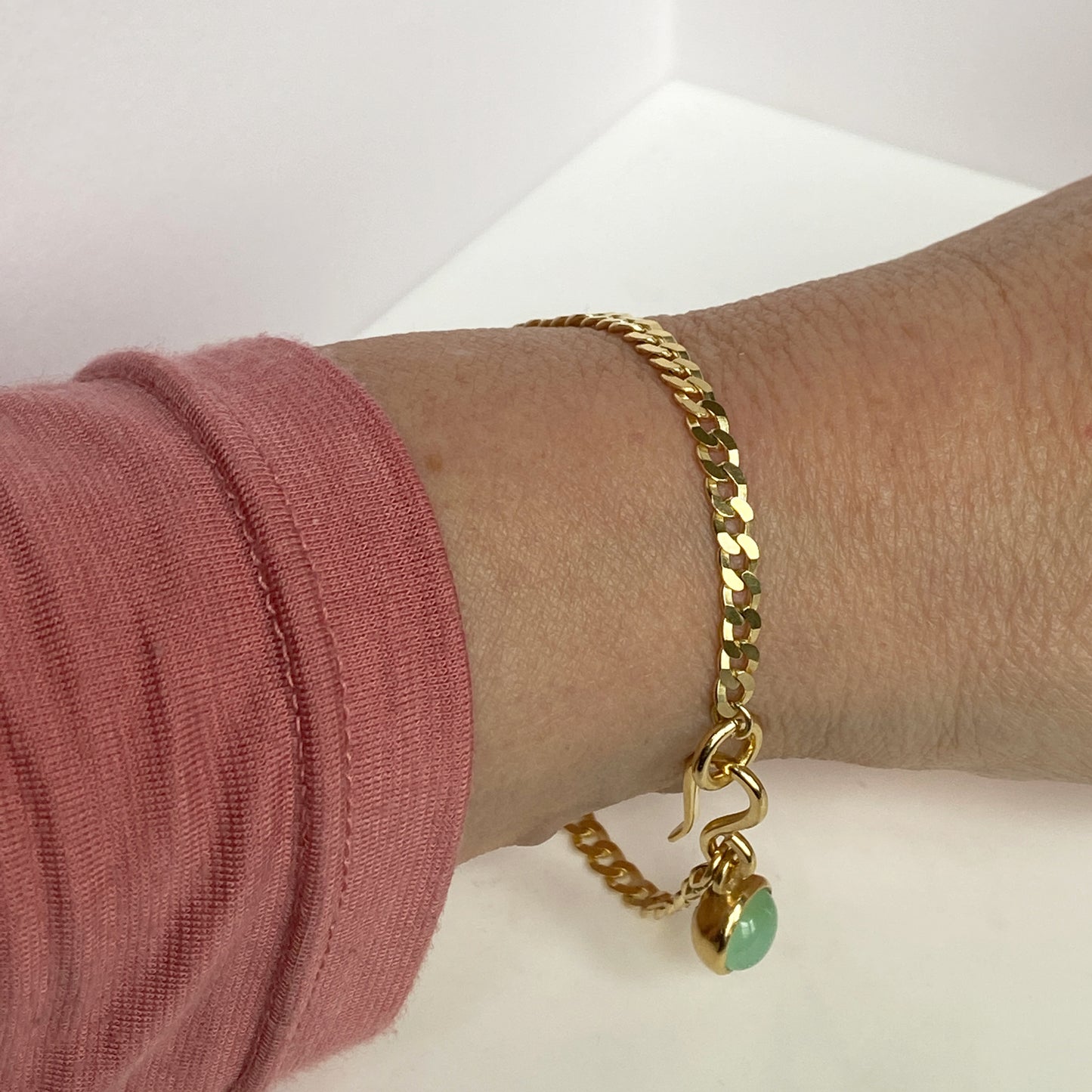 Birthstone Orb May Gold Bracelet
