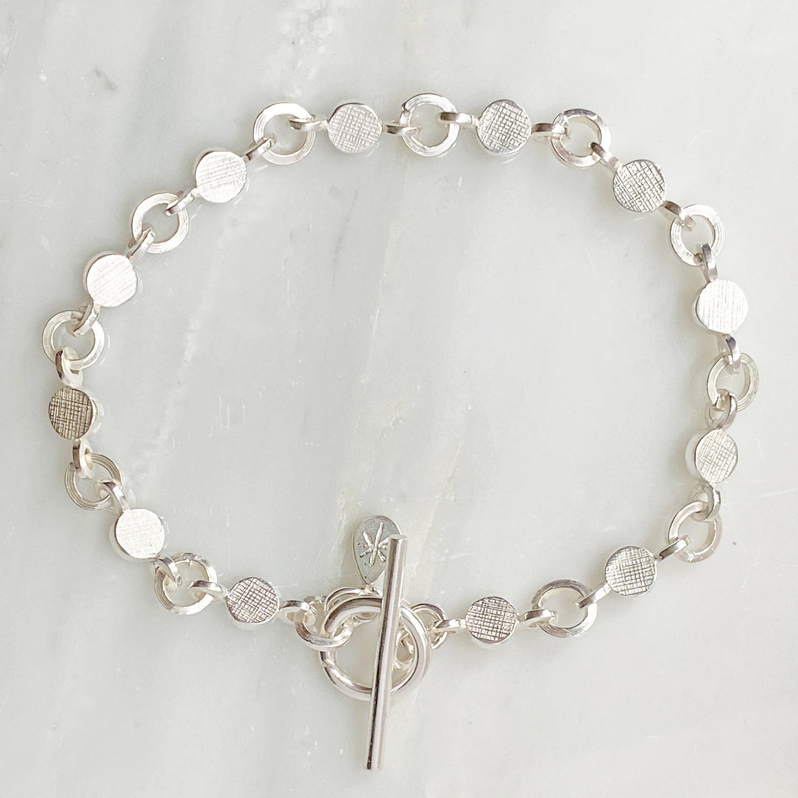 Dot Chain Bracelet Silver
