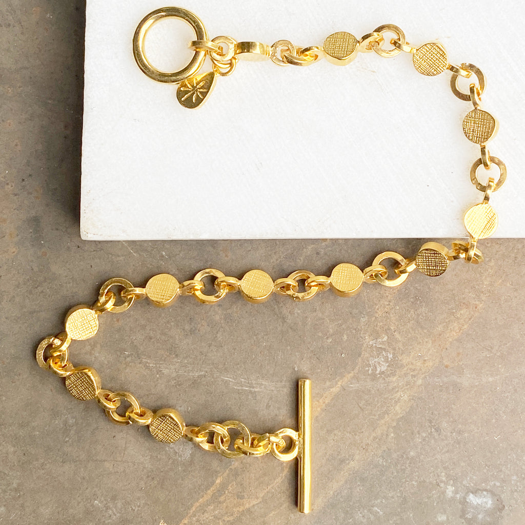 Dot Chain Gold Bracelet