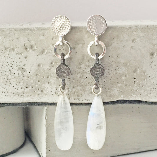 Moonstone Drop Earrings