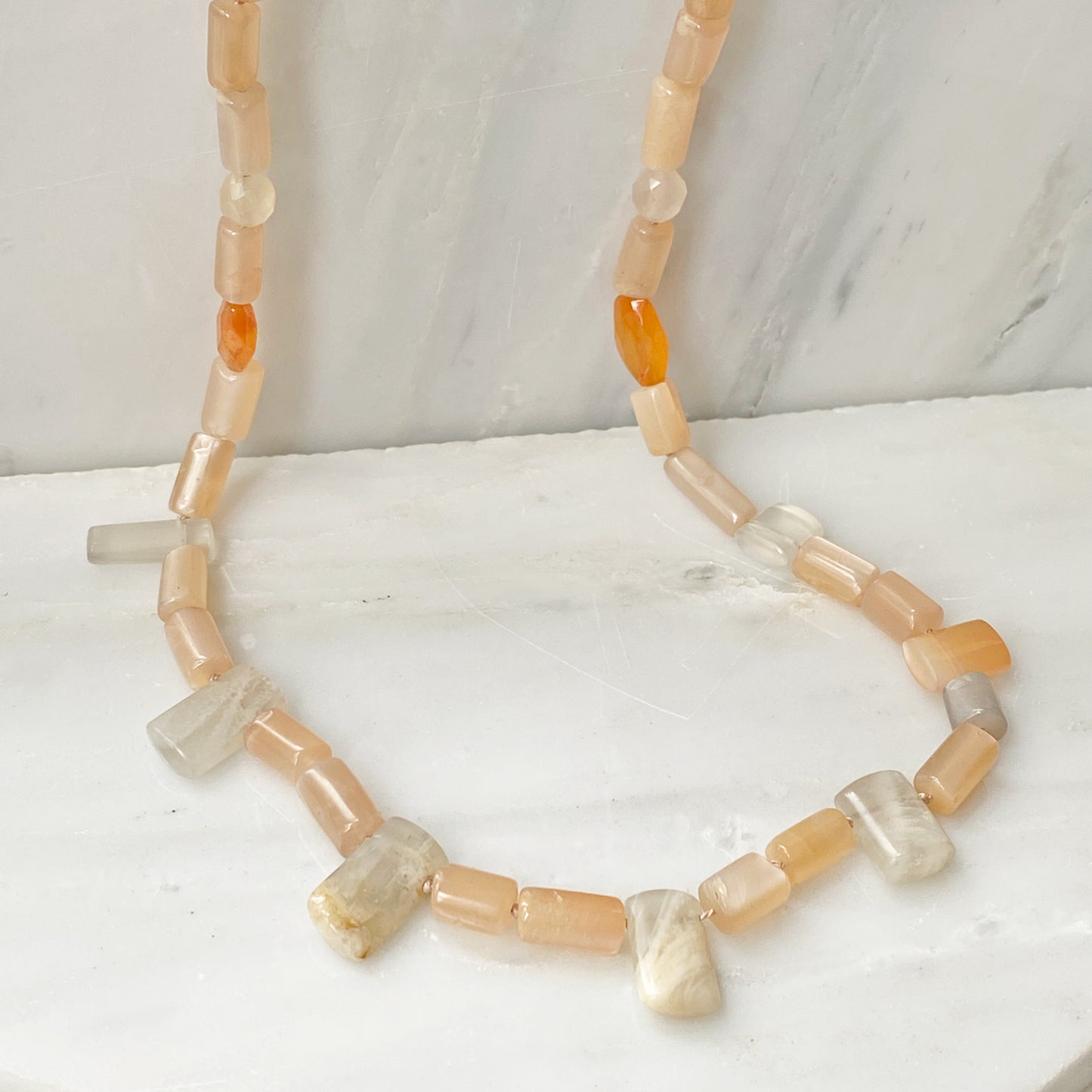 Pink Moonstone Necklace