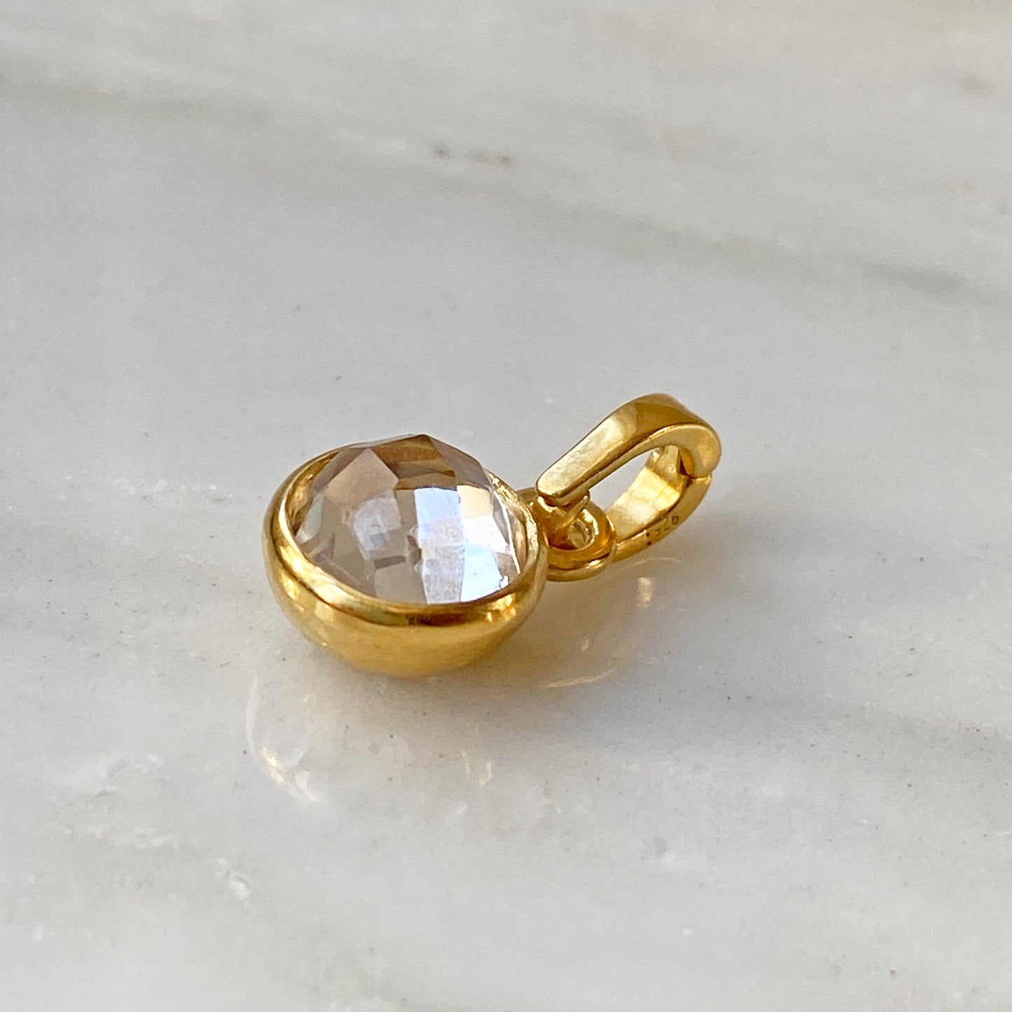 Birthstone Chain Necklace Gold