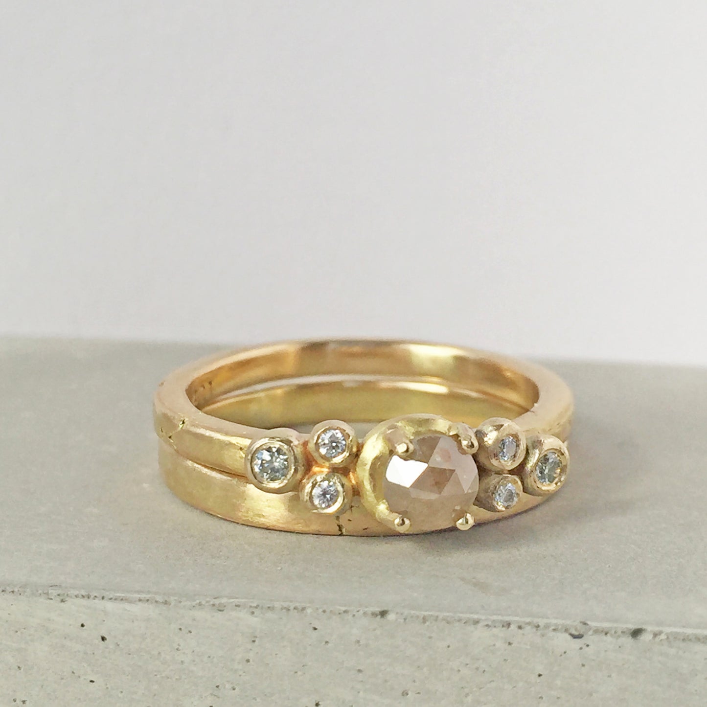Rustic Gold Wedding Band