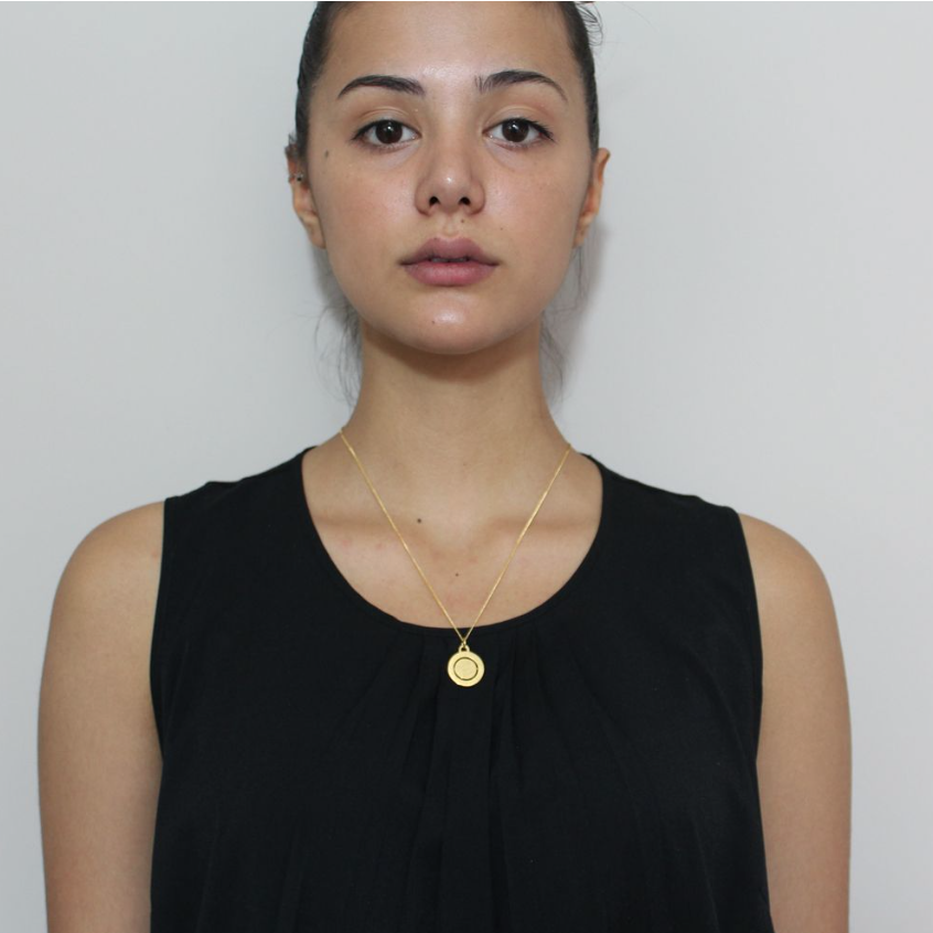 Double Spinning "Salute the Sun' Pendant in Gold