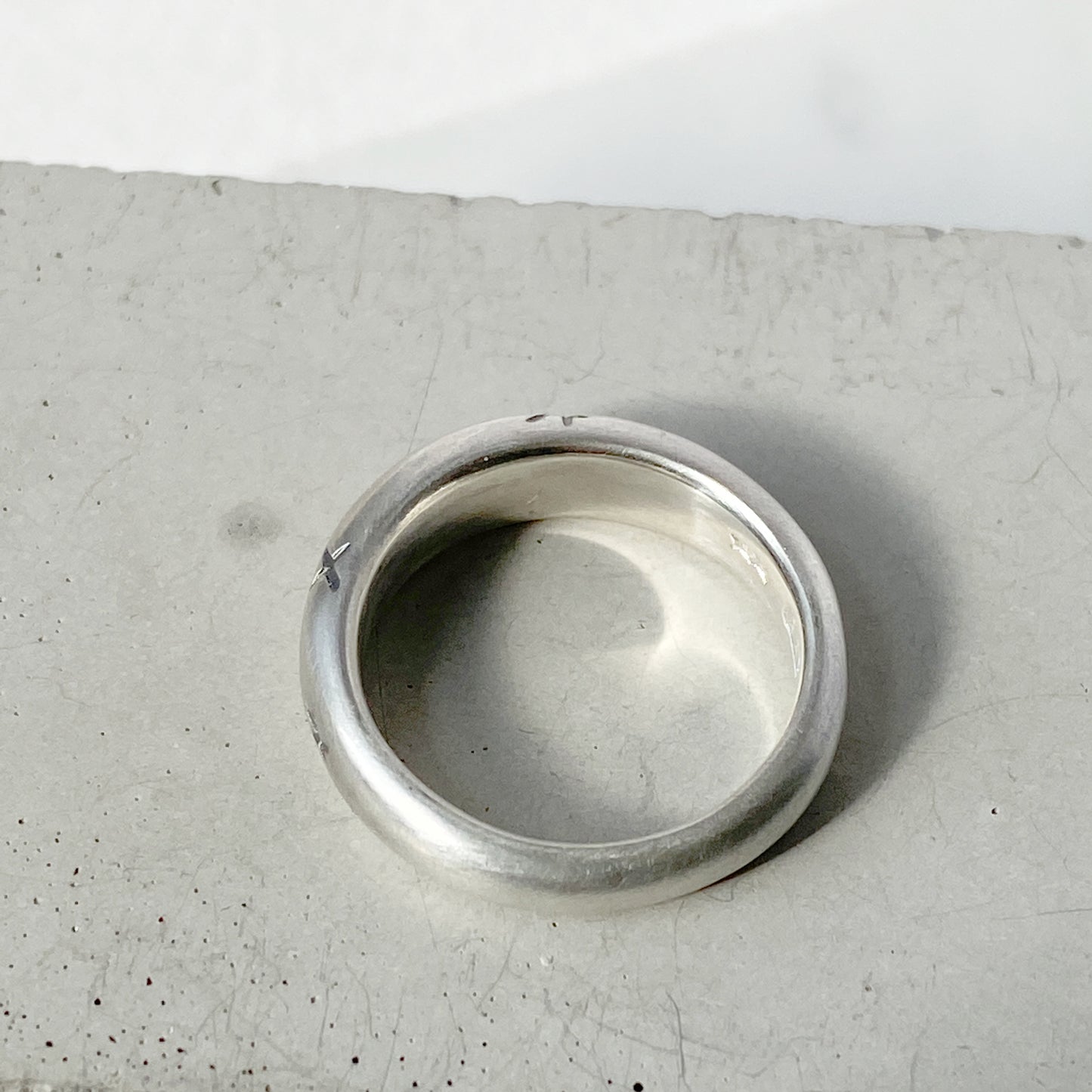 Moon And Stars Bombe Ring Silver