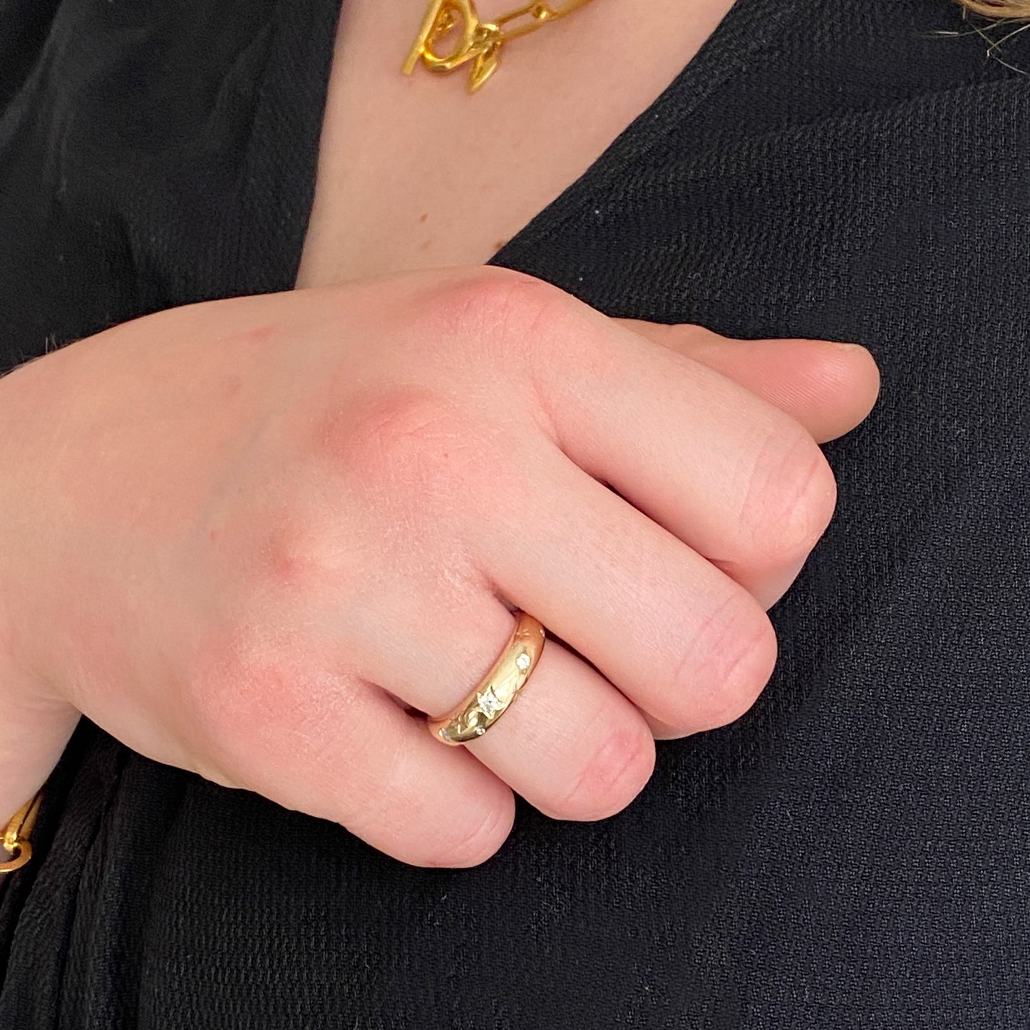 Diamond Star Bombe Ring
