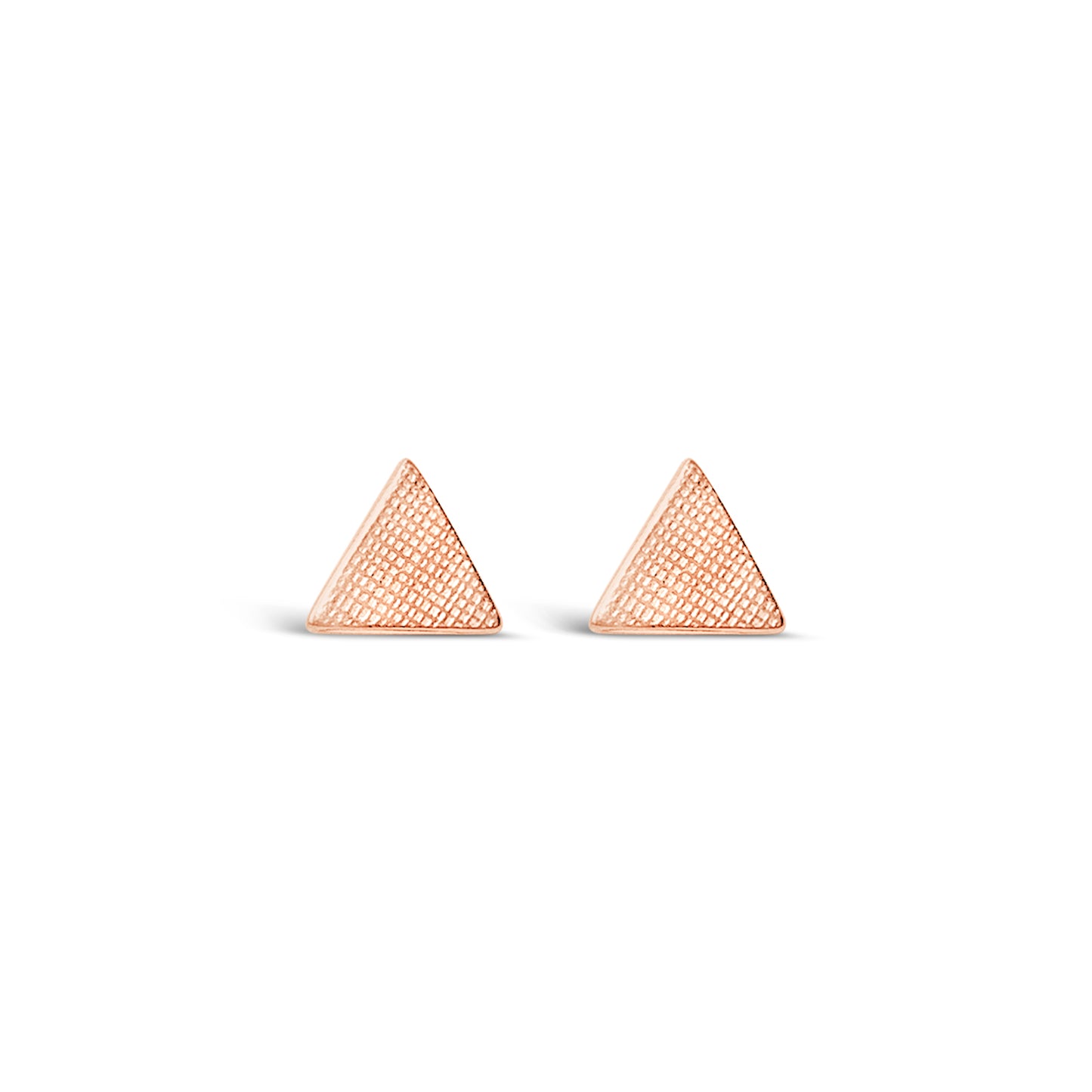 Triangle Stud Earring Rose Gold