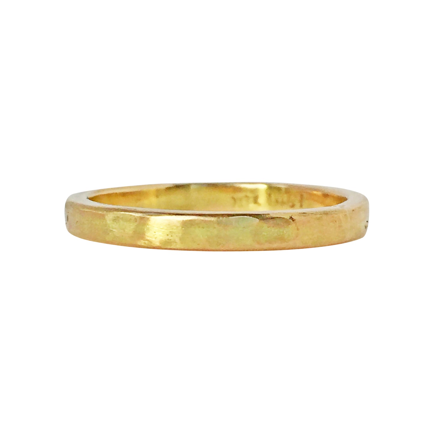 Rustic Gold Wedding Band