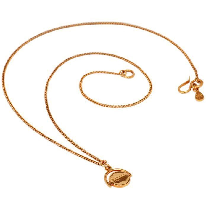 Heart & Soul Spinning Pendant in Rose Gold