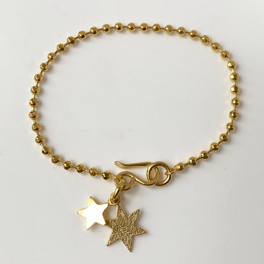 Double Star Bracelet Gold