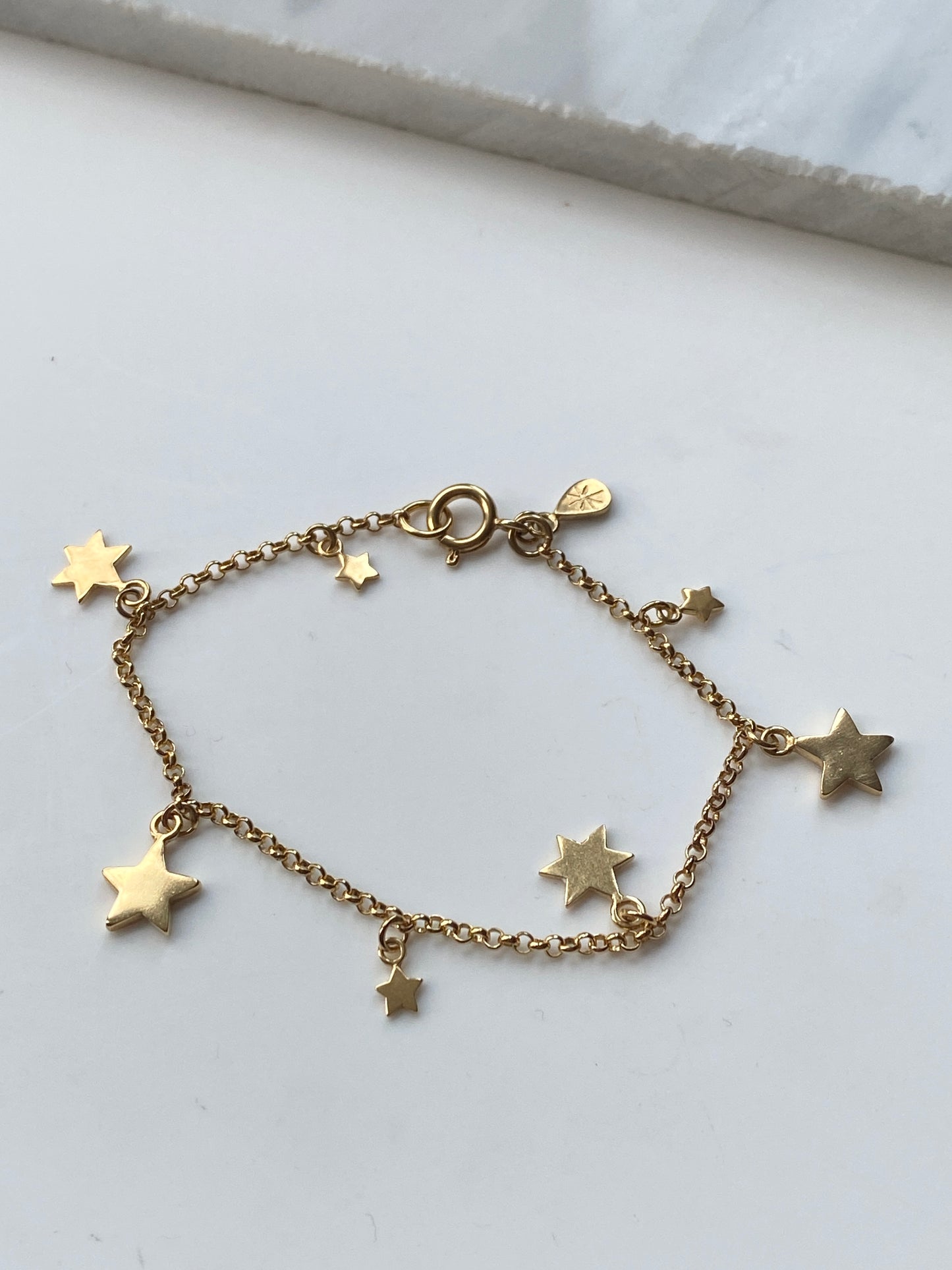 Star Charm Bracelet in Gold