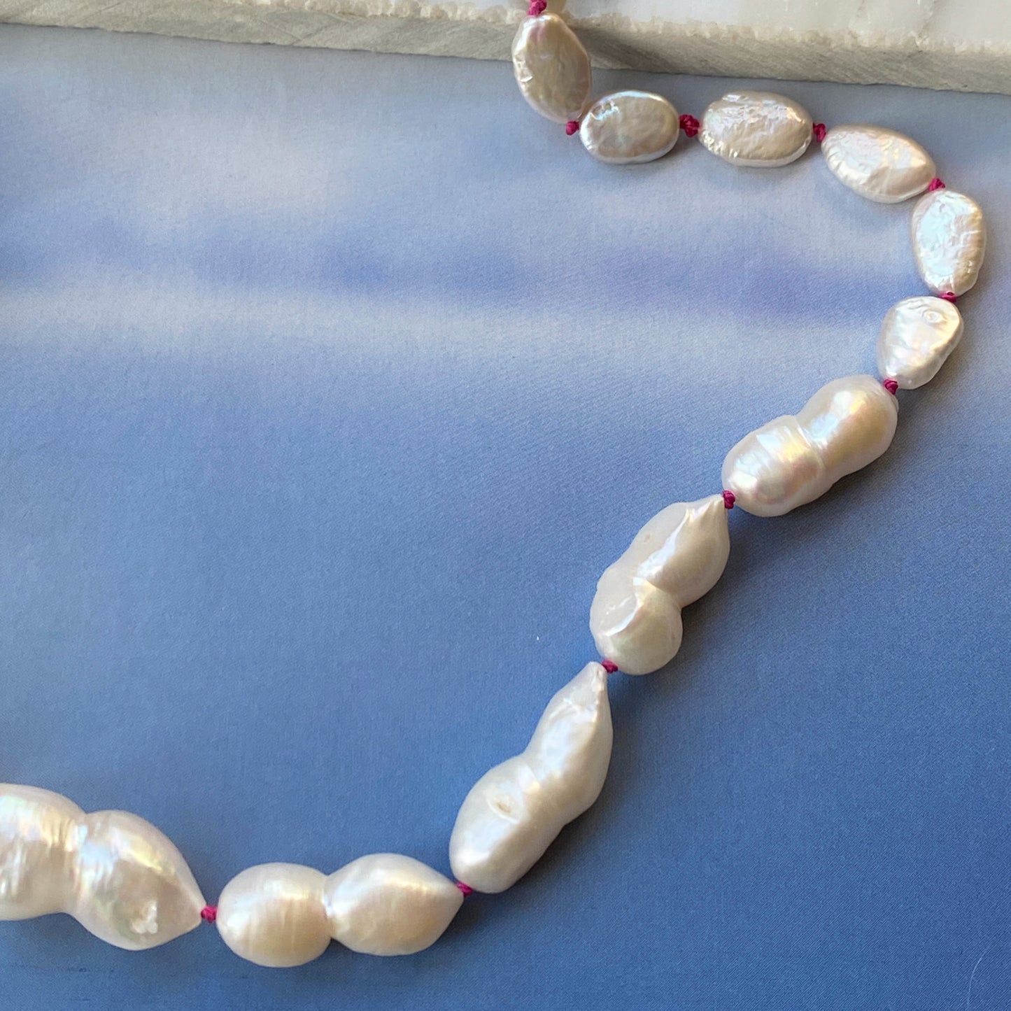 Baroque Pearl Knotted Necklace