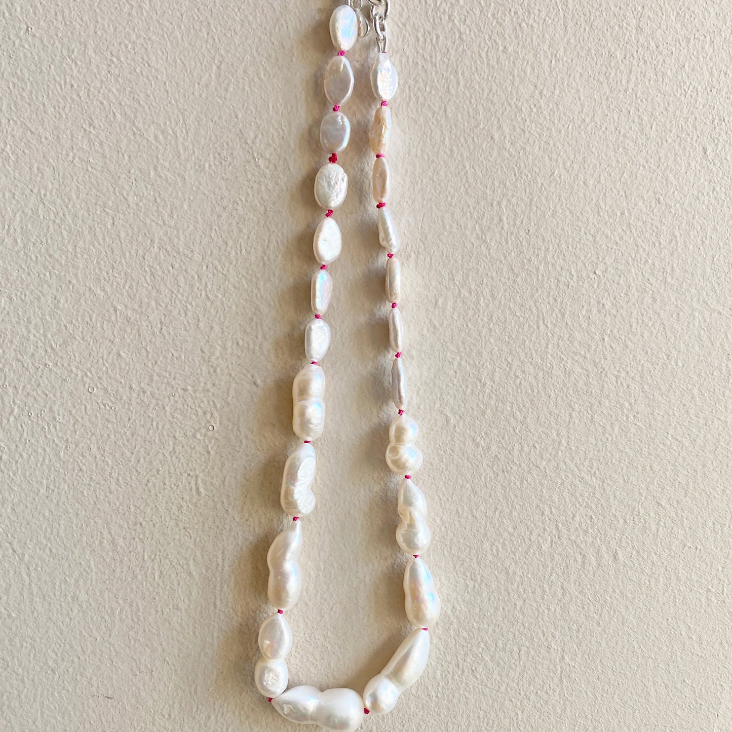 Baroque Pearl Knotted Necklace