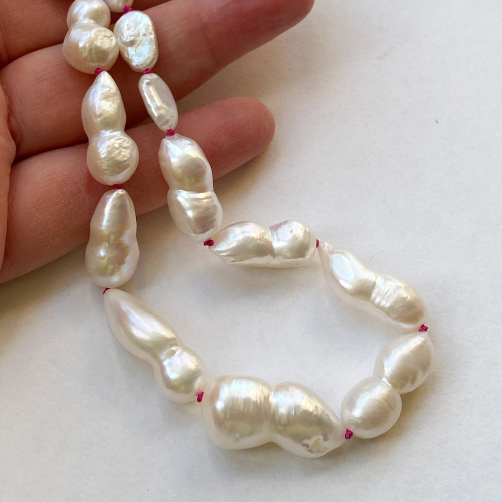 Baroque Pearl Knotted Necklace