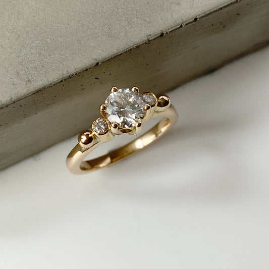 Diamond Three Stone Engagement Ring