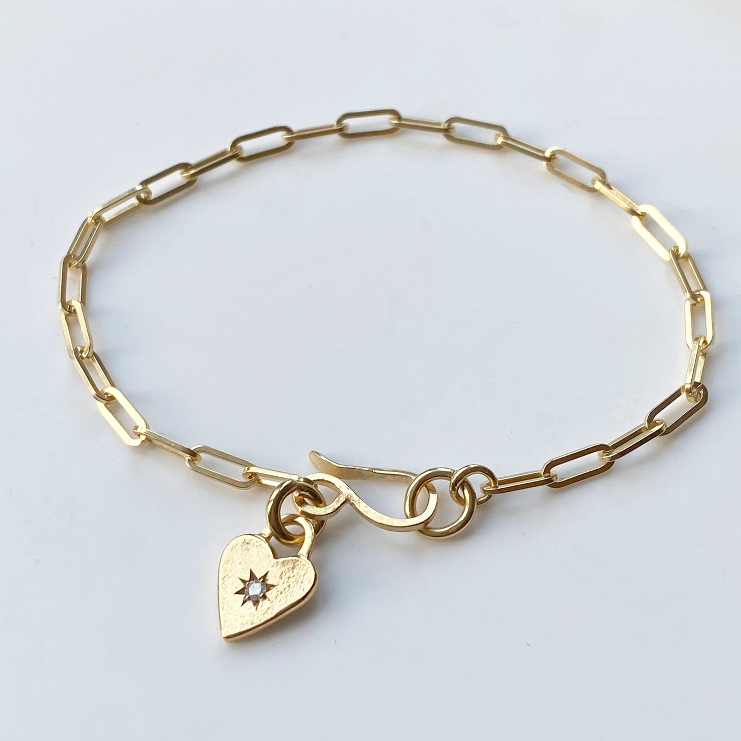 Heart Diamond Star Gold Bracelet