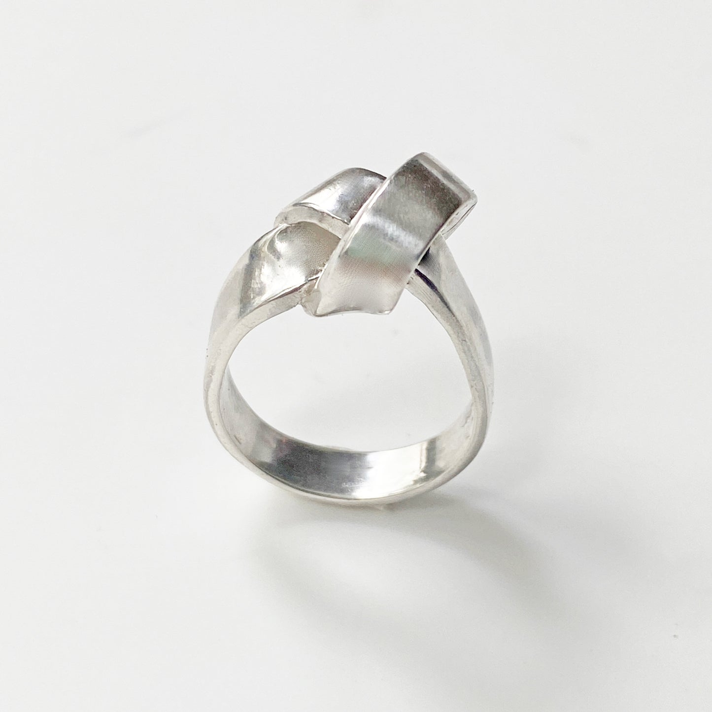 Top Knot Silver Ring