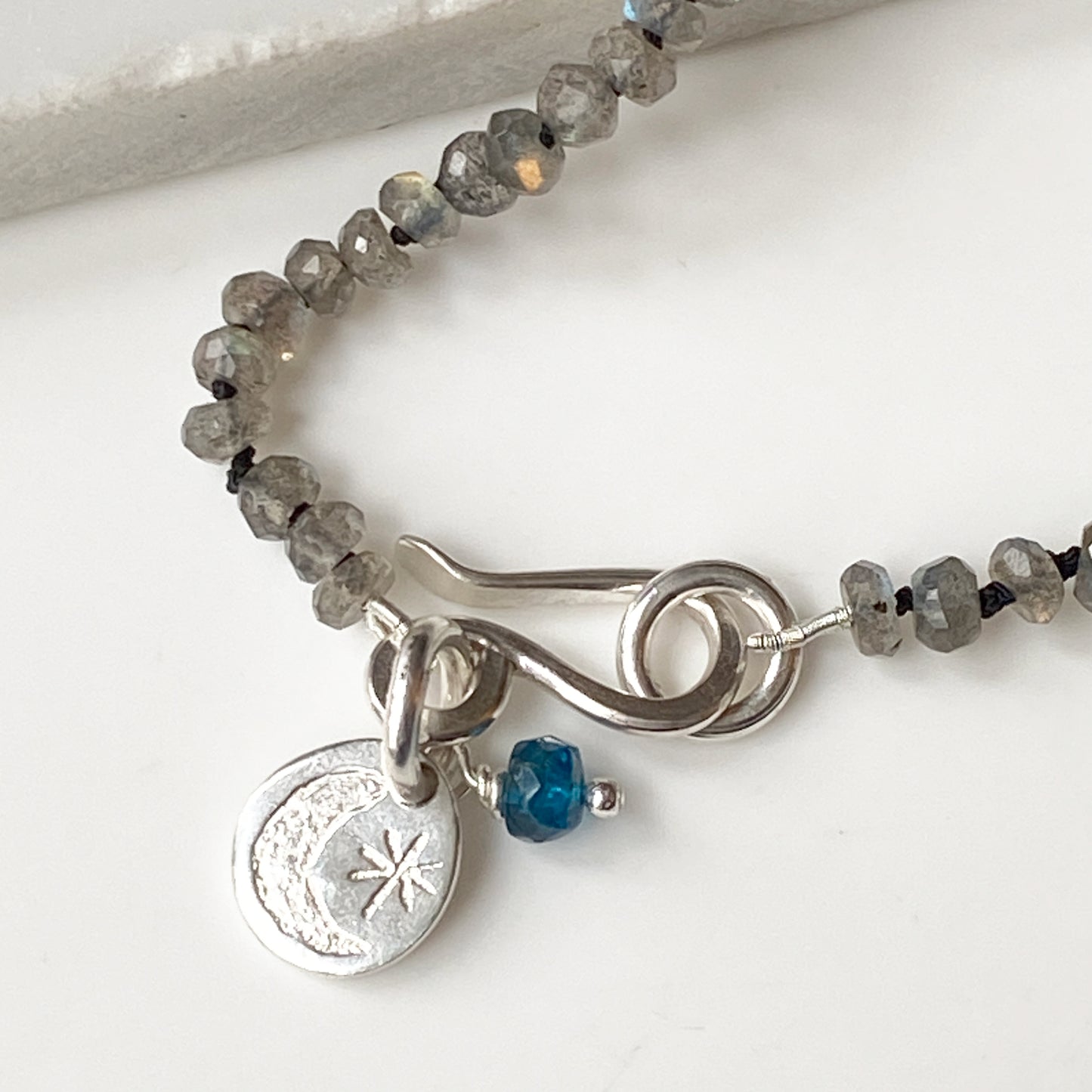 Labradorite & Apatite Moon & Star Bracelet