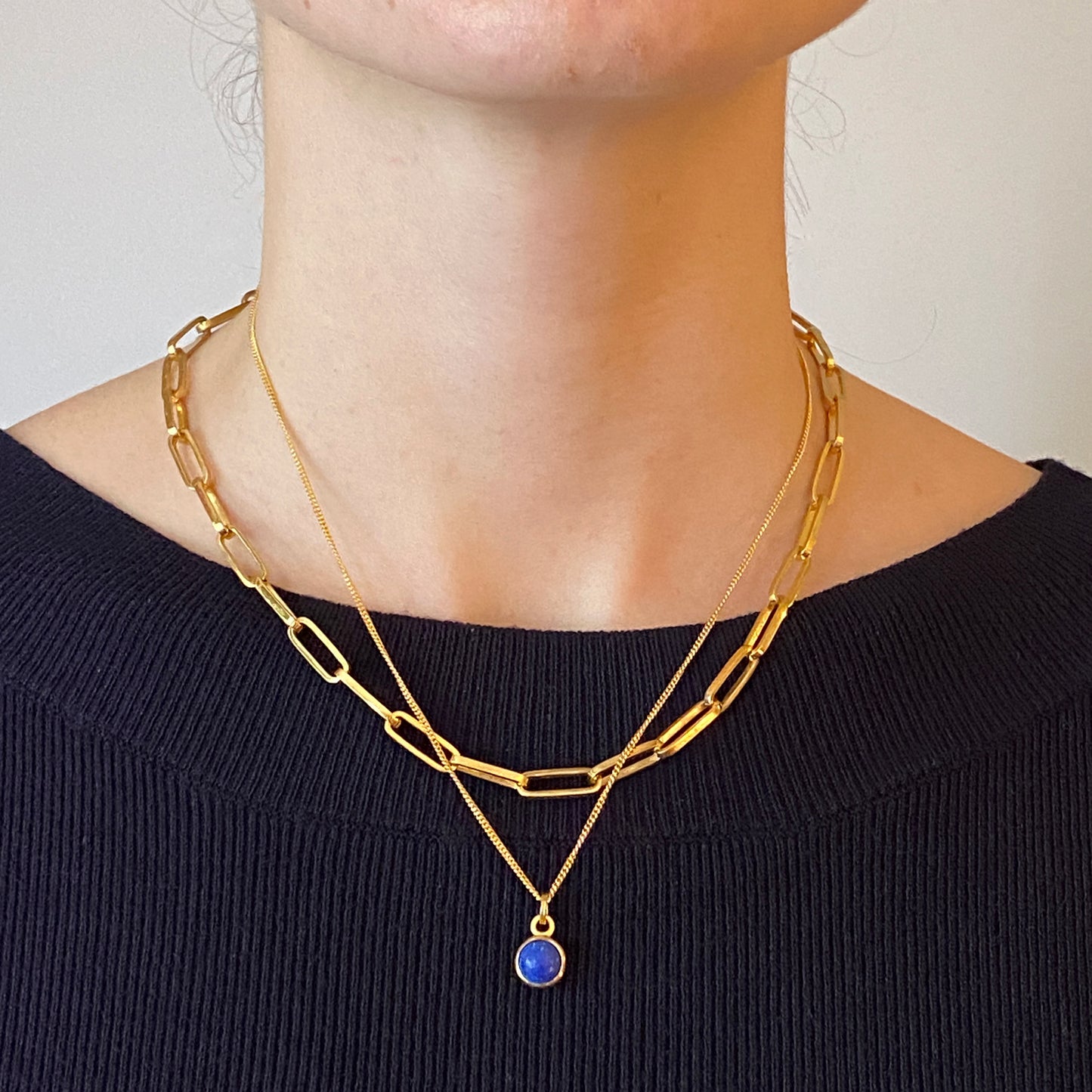 Birthstone Orb Lapis Silver Pendant