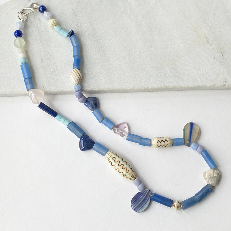 Blues Trade Bead Necklace