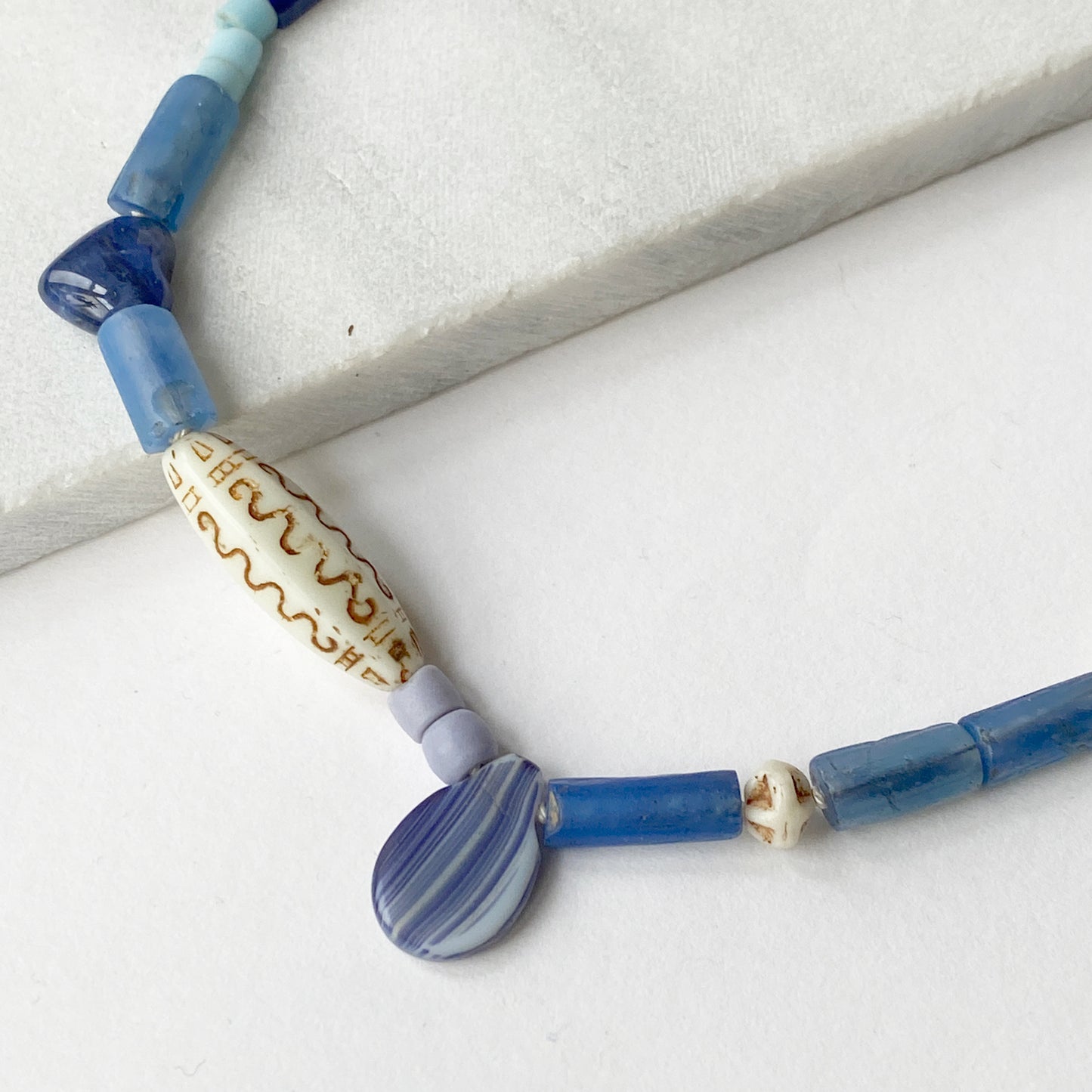 Blues Trade Bead Necklace