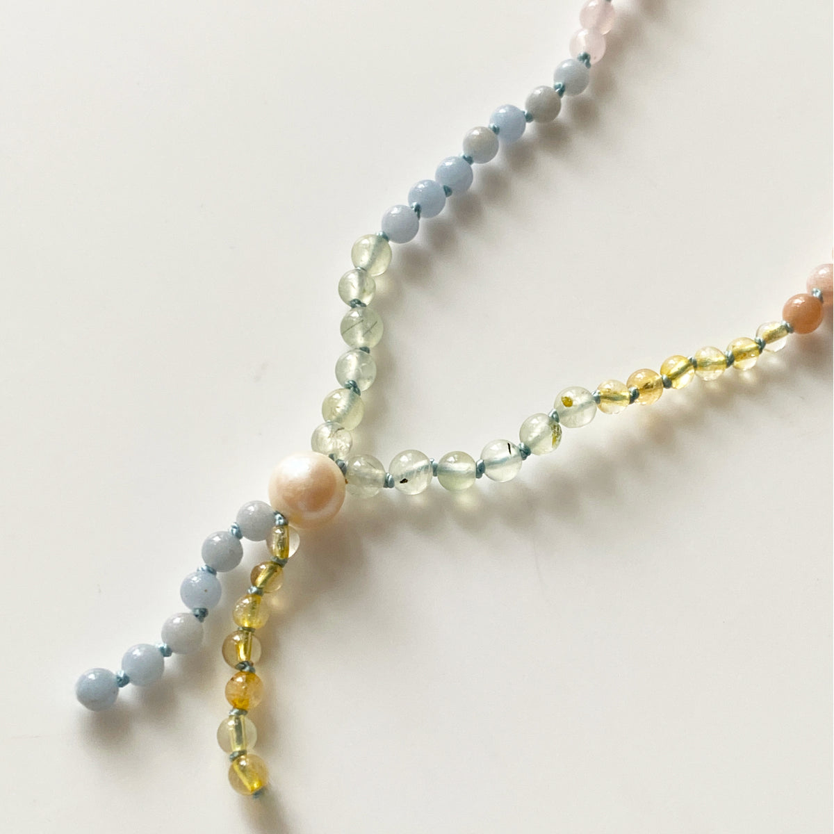 Mixed Gemstone Pastel Love Necklace