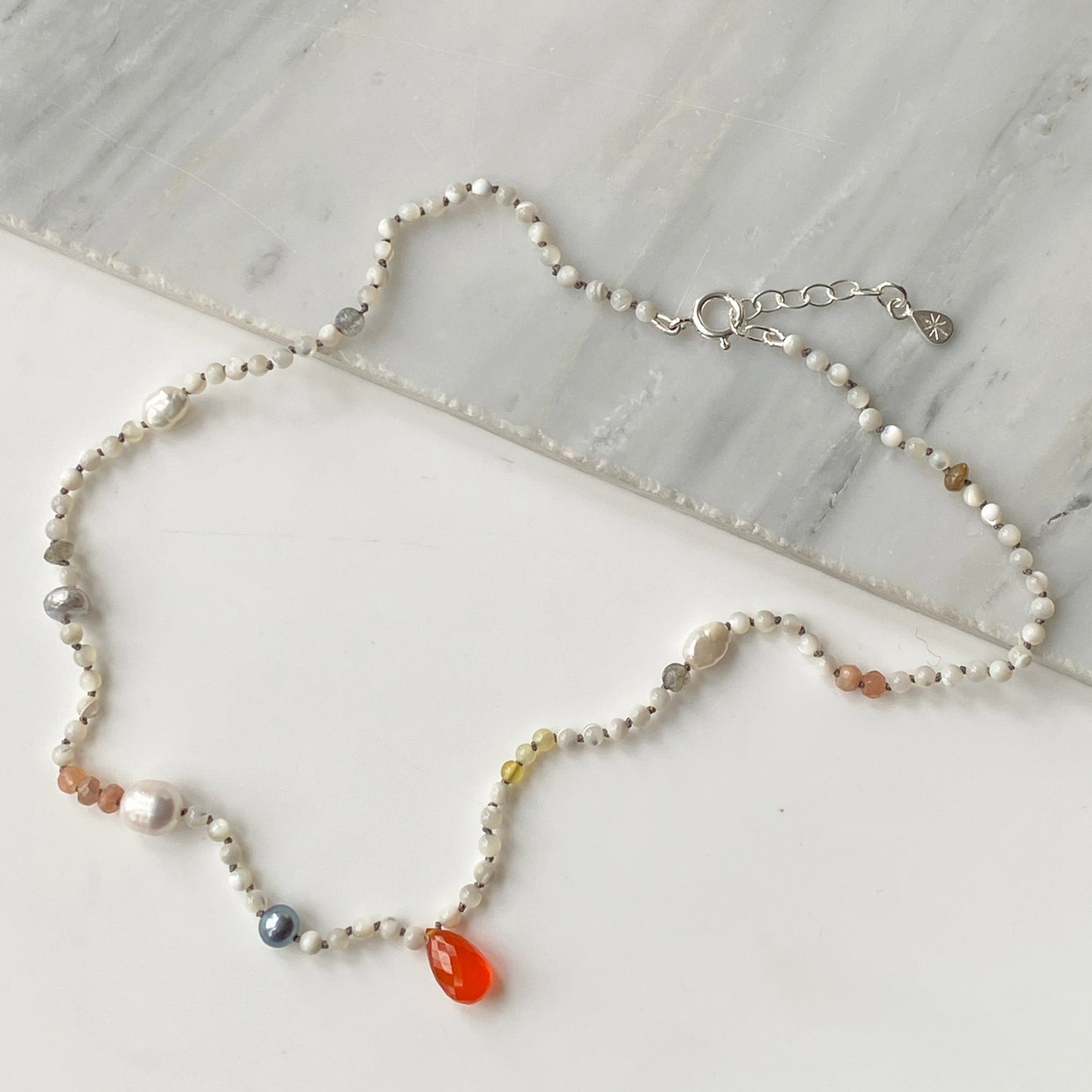 Mother of Pearl Love Beads