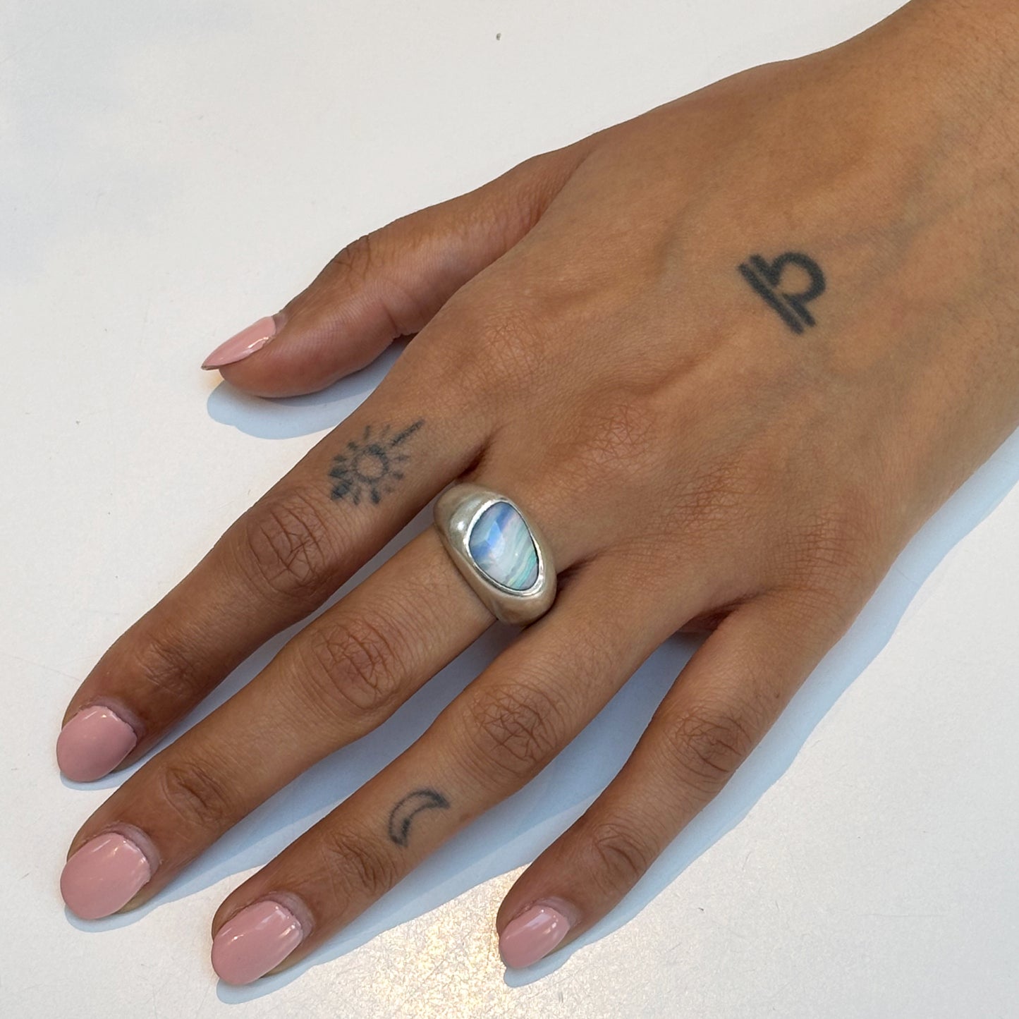 Opal Signet Ring