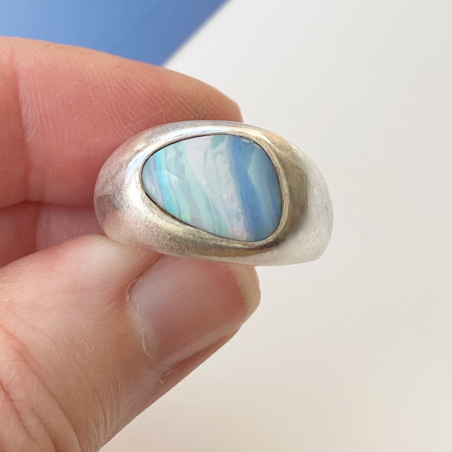 Opal Signet Ring