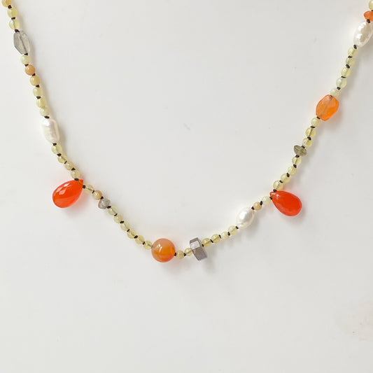 Opal Love Bead Necklace