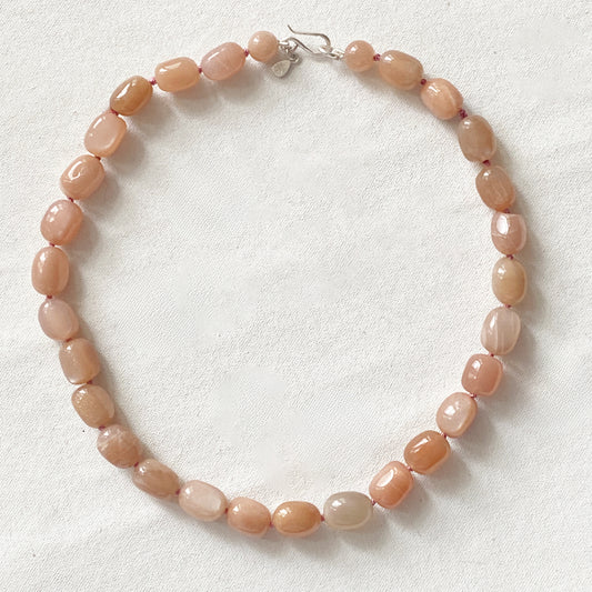 Peach Moonstone Necklace