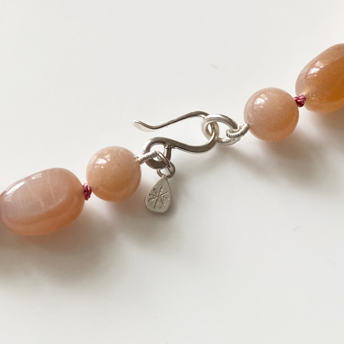 Peach Moonstone Necklace