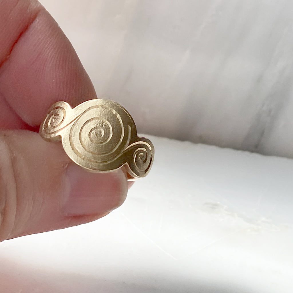 Spiral Gold Ring