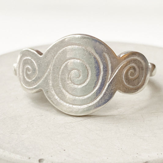 Spiral Silver Ring