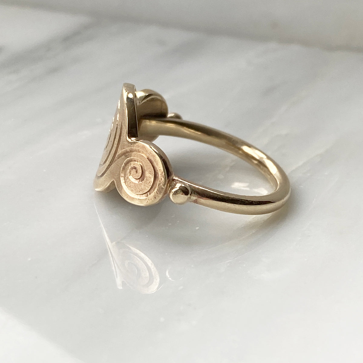 Vicky Ring Spiral Gold Ring – Vicky Davies Jewels