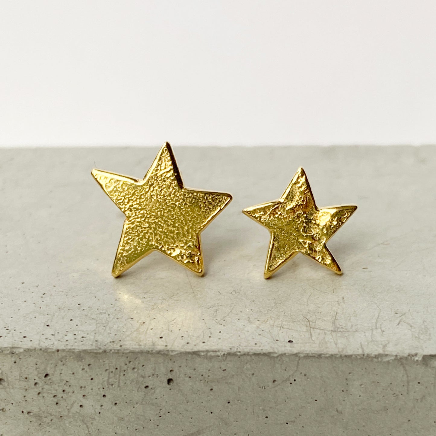 Star Mismatch Gold Studs
