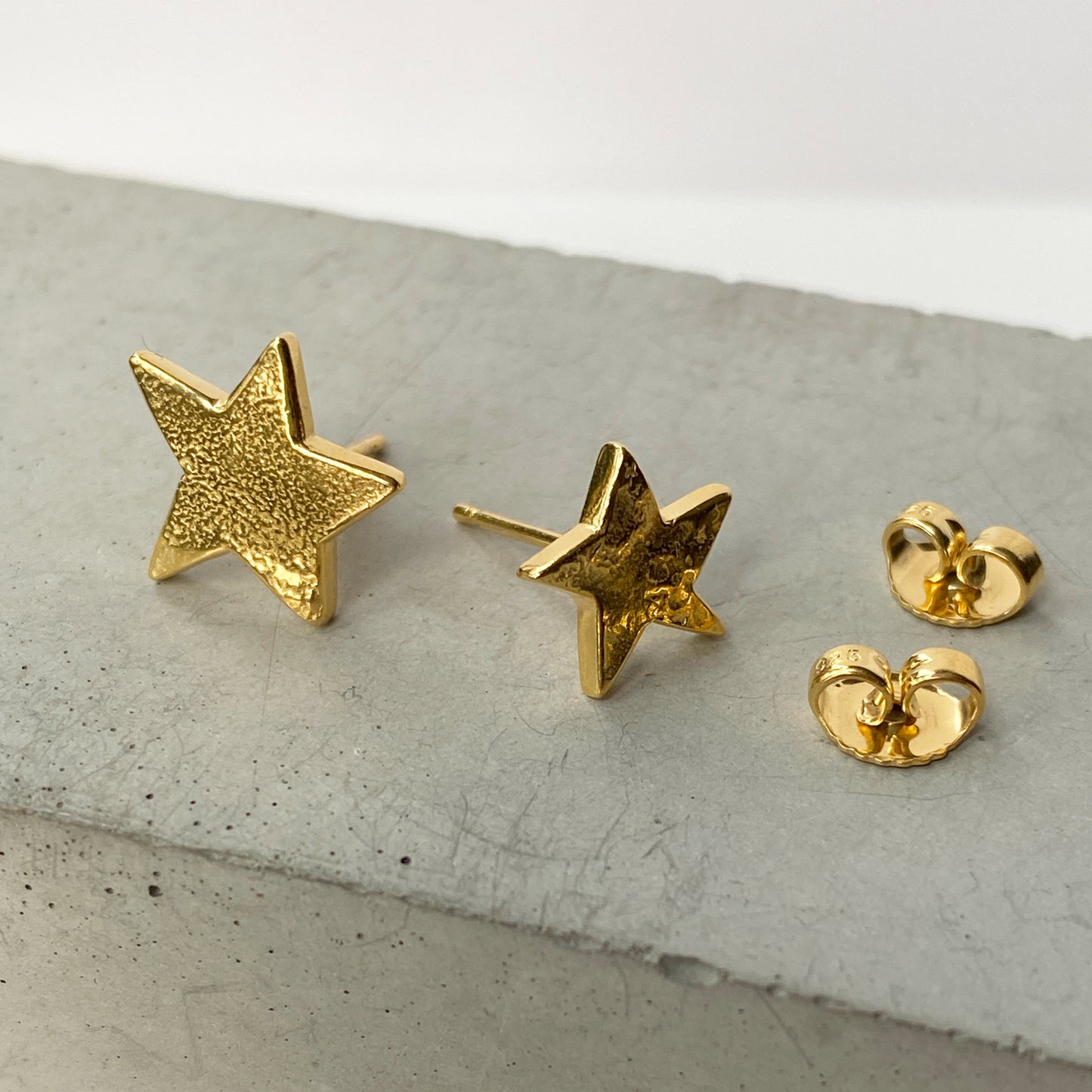 Star Mismatch Gold Studs
