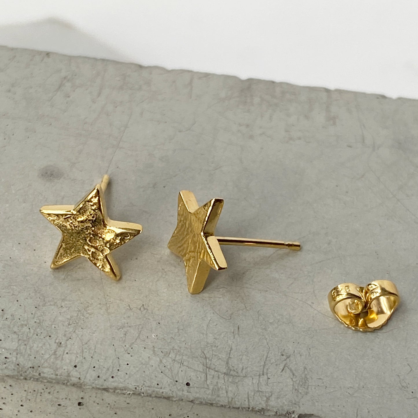 Star Molten Gold Studs