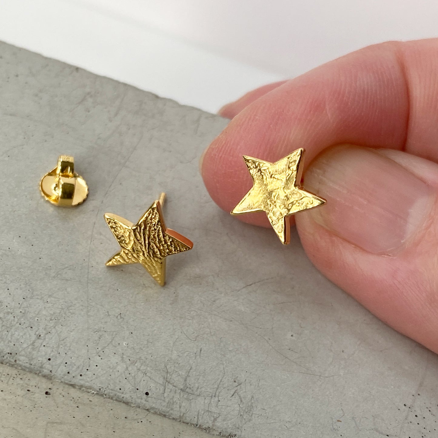 Star Molten Gold Studs