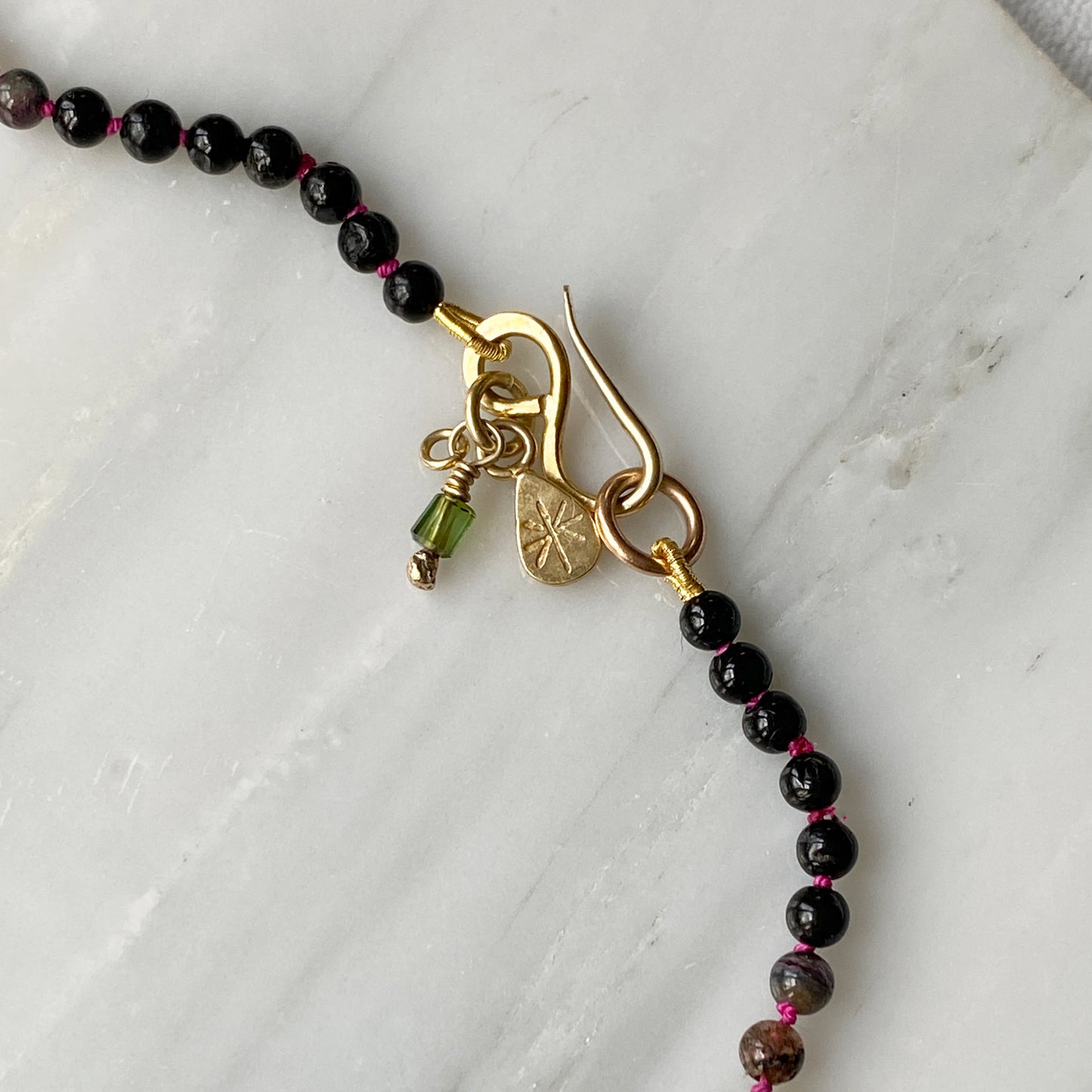 Tourmaline Slice Necklace