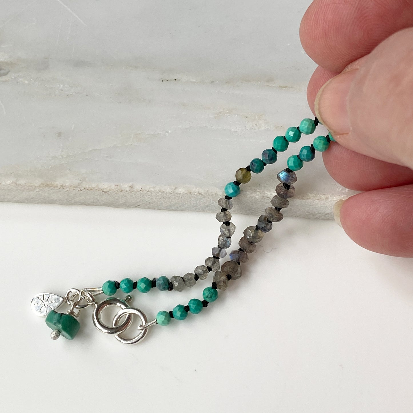 Turquoise & Labradorite Friendship Bracelet