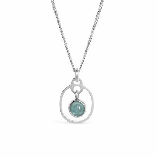 Birthstone Pendant Aquamarine March