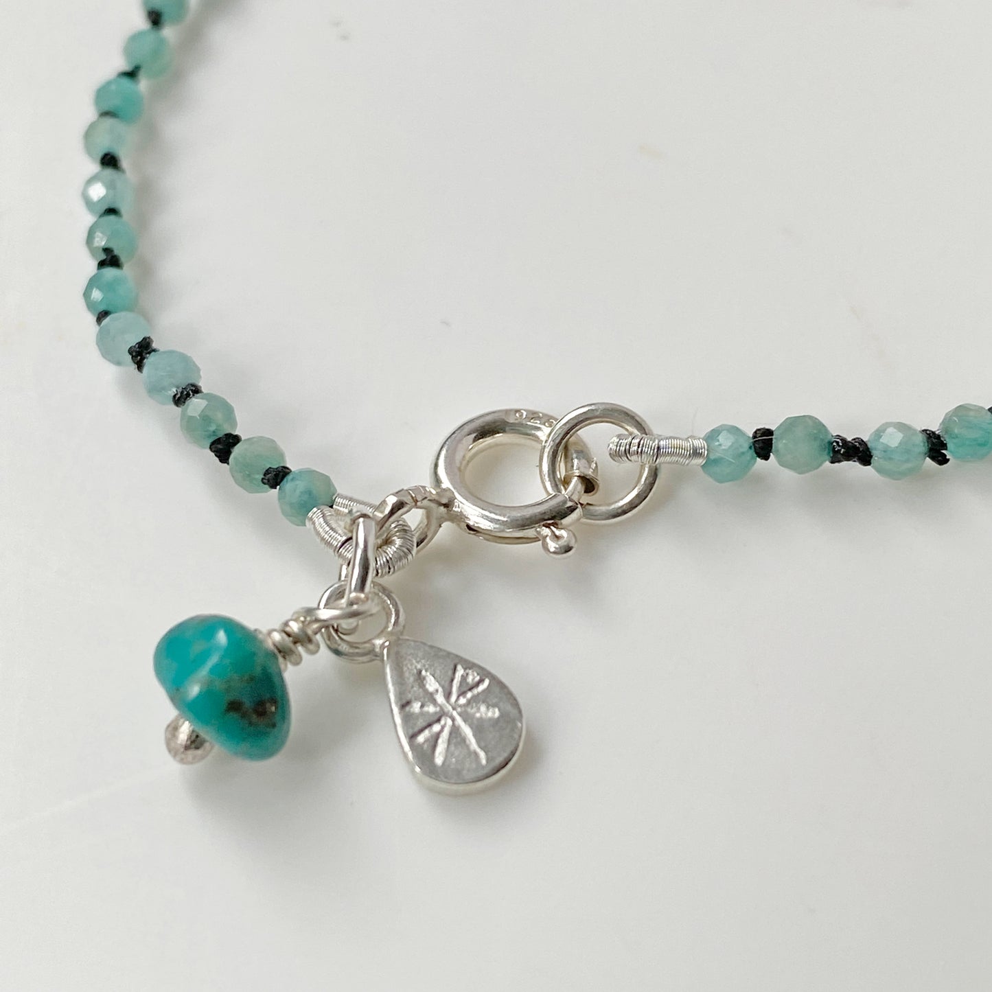 Amazonite Tourmaline and Turquoise Friendship Bracelet