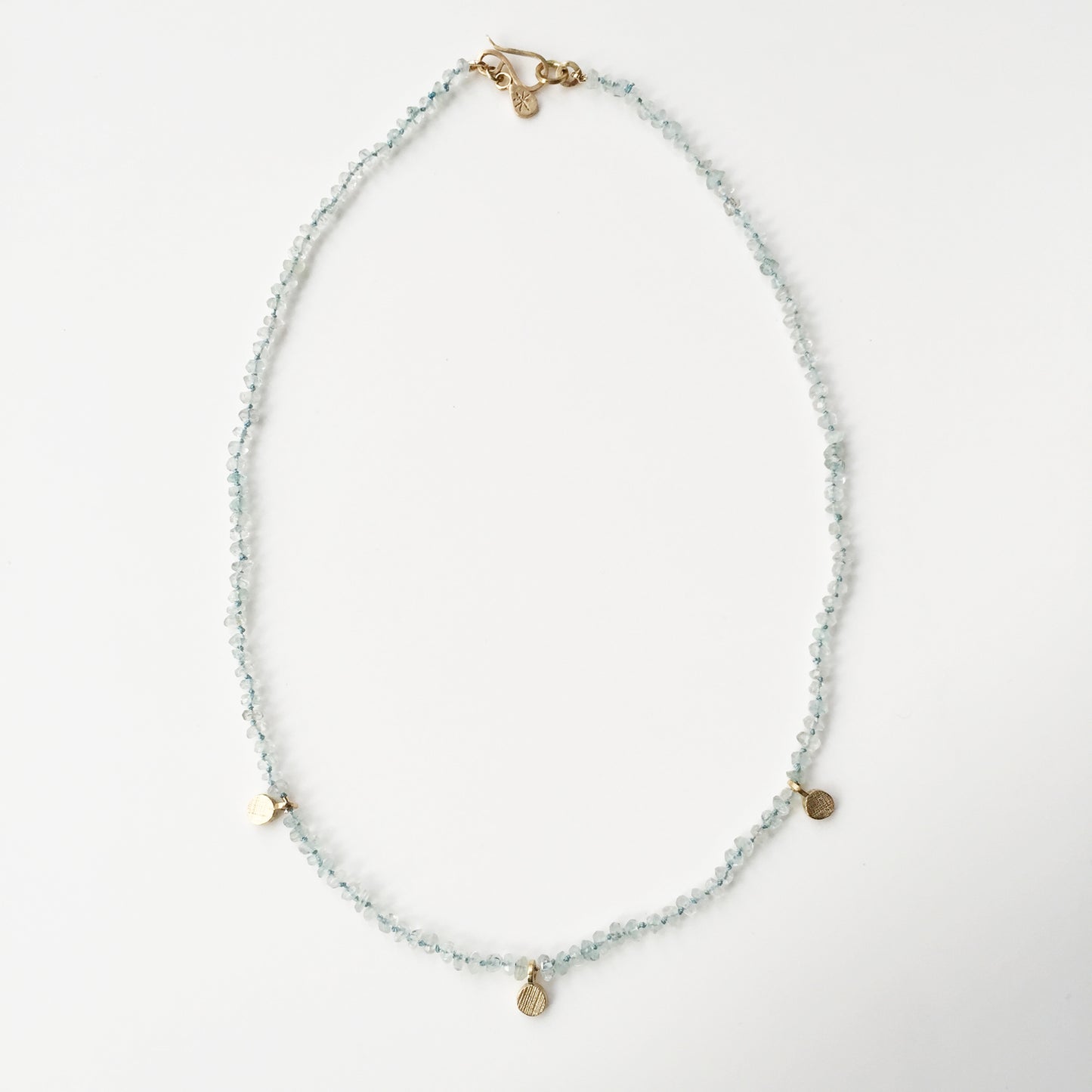 Aquamarine and Gold Necklace