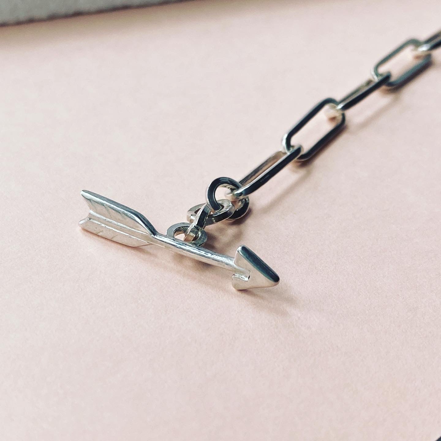 Chain Bracelet with Arrow Silver