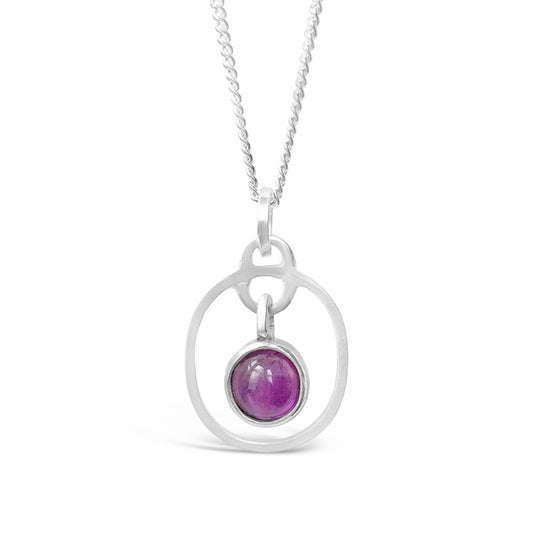 Birthstone Pendant Amethyst February